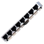 MX 8P8C PCB Type Modular Connector 8 Port With Shield Horizontal C-5 MX-2244