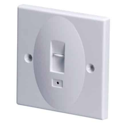 MX Face Plate One Port 86x86mm Cat 5e Cat 6 Krone Amp Type MX-2538