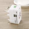 MX Universal Worldwide Travel Adapter inbuilt Surge Protector with Type C & Dual USB Port LED & Child Safety Shutter Universal Socket MX-2731C White - Image 4
