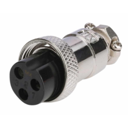 MX M-16 Mic Male Connector To 3 Pin Plug MX-395
