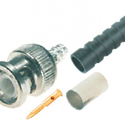 MX BNC Connector Crimping Type Teflon For MX RG-58 Cable Pin Gold Plated MX-527A