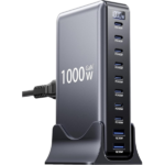 MX 1000 Watts USB C Charger 10 Port GaN Charging Station With 140W PD Output Multiport USB C Fast Charger for Laptop USB Charging Hub MX-531A