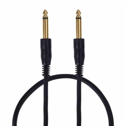 MX 6.35mm P-38 Mono Plug To Mono Plug Cord Tip Gold Plated 1.5M MX-641B