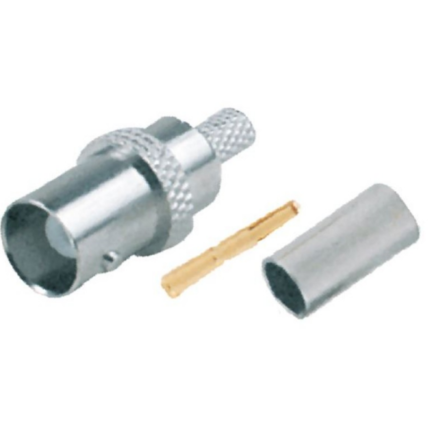 MX BNC Female Connector Crimping Type For MX RG-58 and RG-59U Cable with Boot MX-707