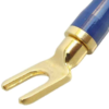 MX Binding Post Y Terminal Screw Type Gold Plated With Blue And Pale Chrome Metal Cap Heavy-duty For 6mm Cable MX-2897 - Image 2