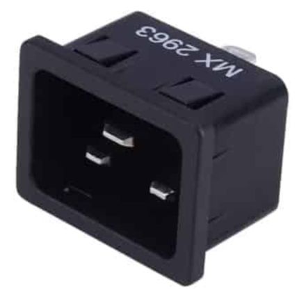MX AC Male Server Socket 16 AMP IEC 320C20 Lock Type MX-2963