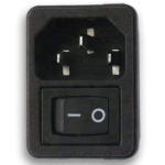 MX AC C14 Socket Male With Switch For Computer Power Supply MX-3195