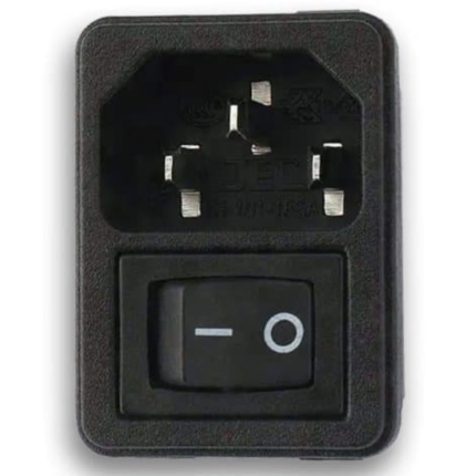 MX AC C14 Socket Male With Switch For Computer Power Supply MX-3195