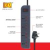 MX 4 Outlet Universal Surge Protector With Master Reset Switch With Heavy Duty Power Cord & With Child Safety Shutter MX 3374 - Image 2