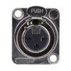 MX 3 Pin Mic Female Connector XLR Panel Mounting MX-3489 - Image 3