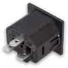MX IEC C-13 3 Pin AC Female Connector Panel Mounting Lock Type 10 AMP MX-3538 - Image 2