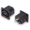 MX IEC C-13 3 Pin AC Female Connector Panel Mounting Lock Type 10 AMP MX-3538 - Image 3