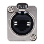 MX CAT6a RJ45 Panel Mount Connector 8P8C Metal Build MX-4037