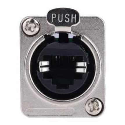 MX CAT6a RJ45 Panel Mount Connector 8P8C Metal Build MX-4037