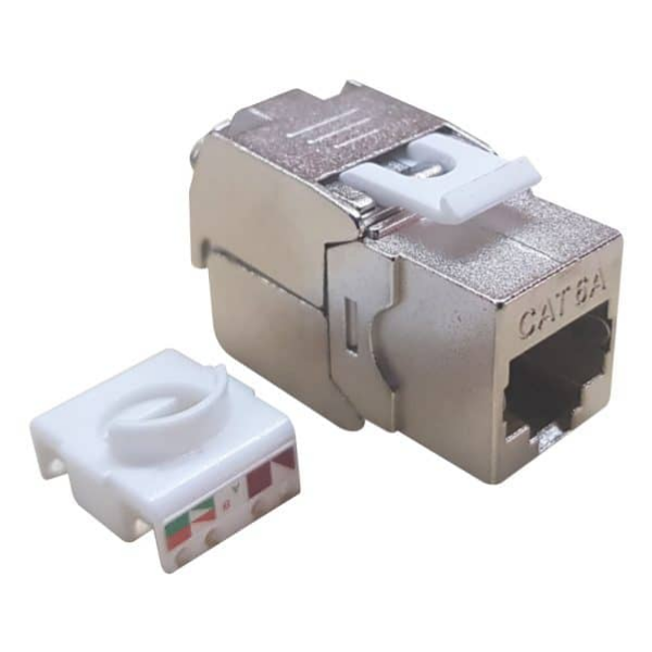 4064 MX CAT6A STP Keystone Jack 180° Shielded Tool-Less Design MX-4064 - Image 1