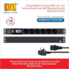 MX 6 Outlets Spike Protector German Schuko Socket of 16 Amp With Single Pole MCB 6000 Amp 50 Hz Wall Rack Mount MX-4102 - Image 5
