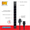 MX 8 Outlets Spike Protector German Schuko Socket of 16 Amp Wall Rack Mount MX-4103 - Image 2