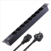 MX 8 Outlets Spike Protector German Schuko Socket of 16 Amp Wall Rack Mount MX-4103