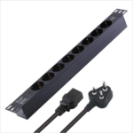 MX 8 Outlets Spike Protector German Schuko Socket of 16 Amp Wall Rack Mount MX-4103