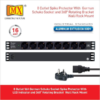 MX 8 Outlets Spike Protector German Schuko Socket of 16 Amp Wall Rack Mount MX-4103 - Image 3