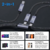 MX 2 in 1 USB C to Dual USB C Charging & Data Cable 1 MTR 100W Max 2 in 1 USB Fast Charging Data Cable MX-4266 Premium Cables - Image 4