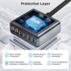 MX 470W USB C Charging Station 6 Port Charging Adapter 140W Multi-Port USB Charging GaN Ⅲ PD PPS Fast Charging Station MX-4271 - Image 3