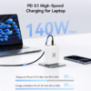 MX 140W GaN USB-C Fast Charger 4 Port PD 3.1 Charging Station With UK/EU/AU Plug Adapters MX-4273 - Image 4