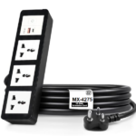 MX Power Strip With Universal 3 Pin Socket & Flush Switch 35W USB A+C Fast Charging ISI Marked Cord MX-4275 Series