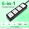 MX Power Strip With Indian Standard 3 Pin Socket 6 Amp & Flush Switch 35W USB A+C Fast Charging ISI Marked Cord MX-4276 Series - Image 2