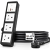 MX Power Strip With Indian Standard 3 Pin Socket 6 Amp & Flush Switch 35W USB A+C Fast Charging ISI Marked Cord MX-4276 Series