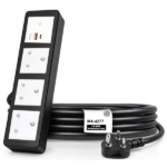 MX Power Strip With Indian Standard 3 Pin Socket 16 Amp & Flush Switch 35W USB A+C Fast Charging ISI Marked Cord MX-4277 Series
