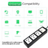 MX Power Strip With Universal 3 Pin Socket & Flush Switch 35W USB C+C Fast Charging ISI Marked Cord MX-4278 Series - Image 3