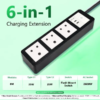 MX Power Strip With Indian Standard 3 Pin Socket 6 Amp & Flush Switch 35W USB C+C Fast Charging ISI Marked Cord MX-4279 Series - Image 2