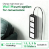 MX Power Strip With Indian Standard 3 Pin Socket 16 Amp & Flush Switch 35W USB C+C Fast Charging ISI Marked Cord MX-4280 Series - Image 4