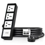 MX Power Strip With Universal 3 Pin Socket 35W USB C+C PD Fast Charging ISI Marked Cord MX-4281 Series