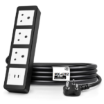 MX Power Strip With Indian Standard 3 Pin Socket 6 Amp & 35W USB C+C PD Fast Charging ISI Marked Cord MX-4282 Series