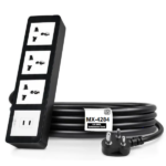 MX Power Strip With Universal 3 Pin Socket 45W USB C+C PD Fast Charging ISI Marked Cord MX-4284 Series