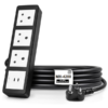 MX Power Strip With Indian Standard 3 Pin Socket 6 Amps 65W USB C+C PD Fast Charging ISI Marked Cord MX-4288 Series