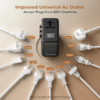 MX GaN 200W Universal Travel Adapter With 3 USB-C & 1 USB-A Port AC Outlet 5-in-1 International Power Adapter for Worldwide Travel Type A/C/G/I Plugs 200+ Countries Fast Charging Adapter MX-4293 - Image 4