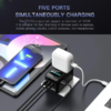 MX 200W GaN Universal Travel Adapter Smart LCD Display Fast Charging Station Multi Device Charger USB-C PD 100W International Plug Adapter for 200+ Countries MacBook iPhone Samsung & Laptop MX-4296 - Image 4