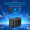 MX GaN 140W Universal Travel Adapter With 2 AC Outlets 3 USB C & 1 USB A Ports 6-in-1 International Power Adapter for Worldwide Travel Type A/C/G/I Plugs 200+ Countries Fast Charging Adapter MX-4297 - Image 2