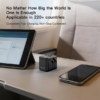 MX GaN 70W Universal Travel Adapter with 2 AC Outlets 3 USB C & 1 USB A Ports 6-in-1 International Power Adapter for Worldwide Travel Type A/C/G/I Plugs 200+ Countries Fast Charging Adapter MX-4299 - Image 4