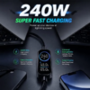MX USB C To USB C Cable 240W High Durability Nylon USB PD Compatible First Ever Real-Time Display 240W Space Grey MX-4324 - Image 5