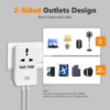 MX 70W GaN Multi Plug Indian Pin Adapter with Universal Socket & Dual USB C PD Fast Charging MX-4332 70W - Image 3