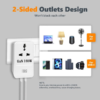 MX 140W GaN Multi Plug Indian Pin Adapter with Universal Socket & Dual USB C PD Fast Charging MX-4333 140W - Image 3