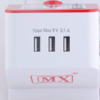 MX Extension Board Universal Socket With 3 USB Charging Ports Spike Protector Safety Shutter 2 Sockets + 3 USB Multi Plug Socket MX TY-801 (2.1A) - Image 4